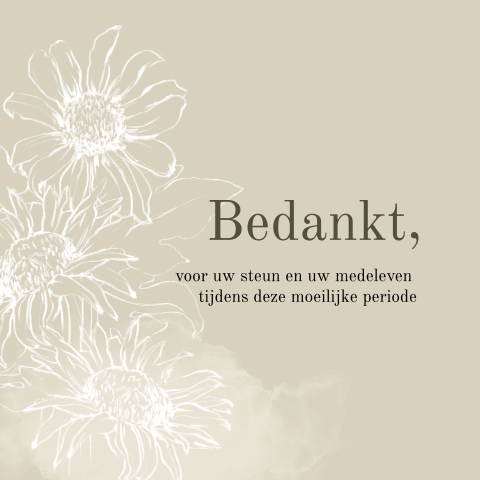 Bedankkaarten rouw - Made for Moments