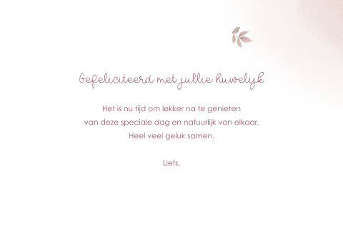 Felicitatie Huwelijk - Made for Moments