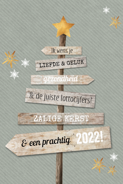 Alleen samen maken we een succes van 2021 zakelijke kerstkaart