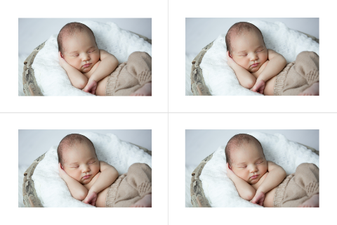 Label geboortekaartje foto baby