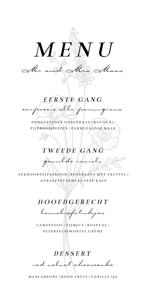 menukaart-tafelsetting-klassiek-kalligrafie