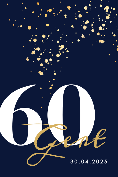Onwijs Uitnodiging 60 jaar verjaardag - Made for Moments SJ-54