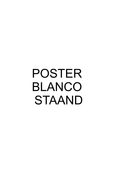 Poster blanco staand