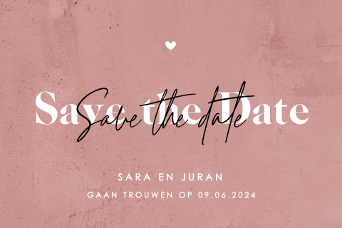 Save the date met stijlvolle typografie