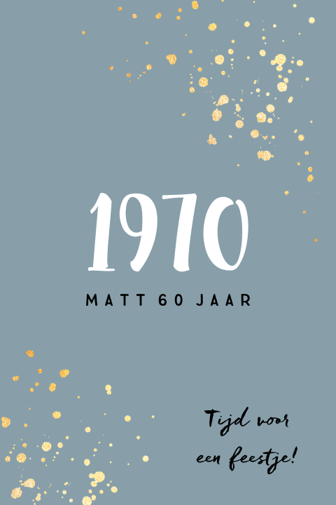 Ongebruikt Uitnodiging 60 jaar verjaardag - Made for Moments QP-48