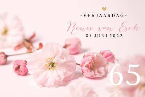 Nieuw Uitnodiging 65 jaar verjaardag - Made for Moments VE-85