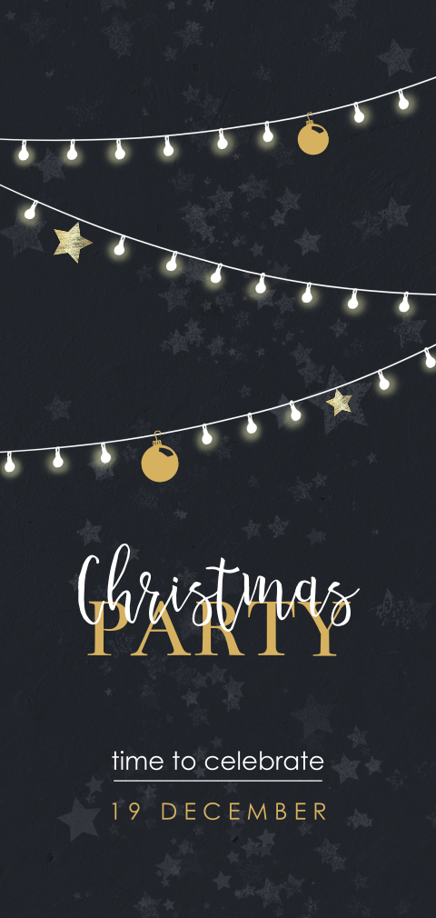 Wonderbaarlijk Uitnodiging kerst housewarming party FI-87