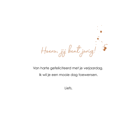 Hippe verjaardagskaart voor vrouw met illustratie van taart