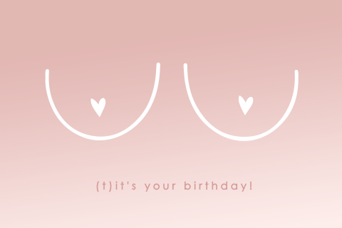 Grappige verjaardagskaart voor vrouw