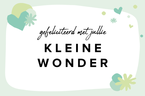 Wonderbaar Felicitatie Geboorte - Made for Moments TE-37