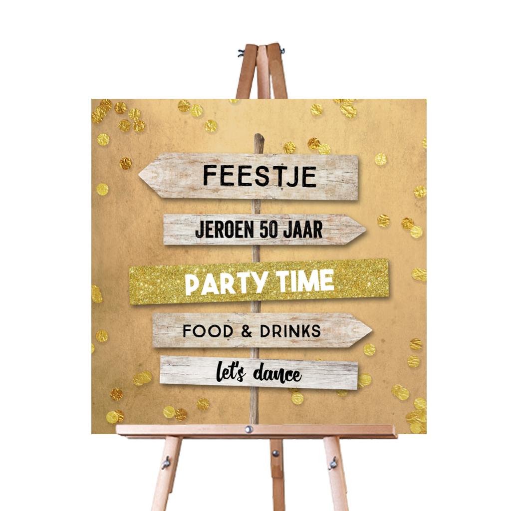 Welkomstbord Voor Feestje