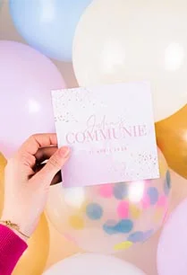 blog wat schrijf je op een communie uitnodiging