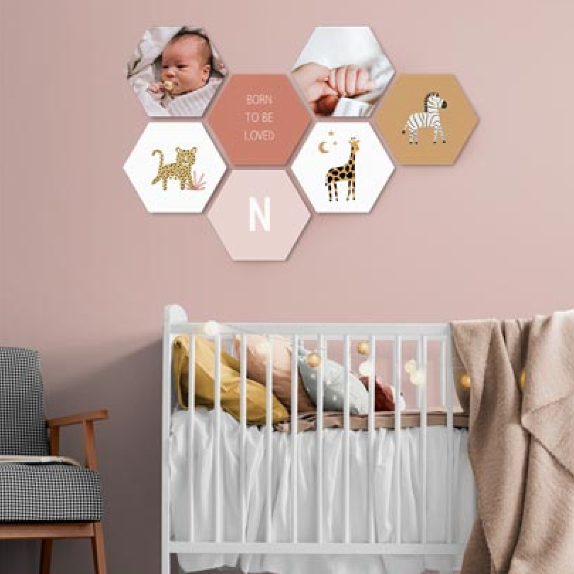 hexagons babykamer