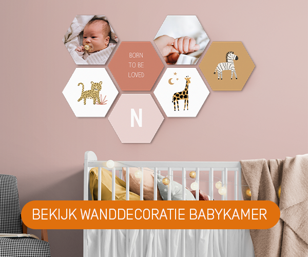 banner wanddecoratie babykamer