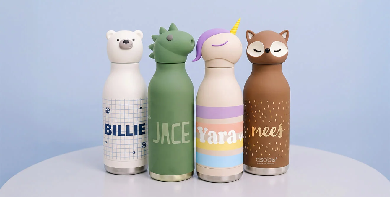 rvs drinkfles met naam