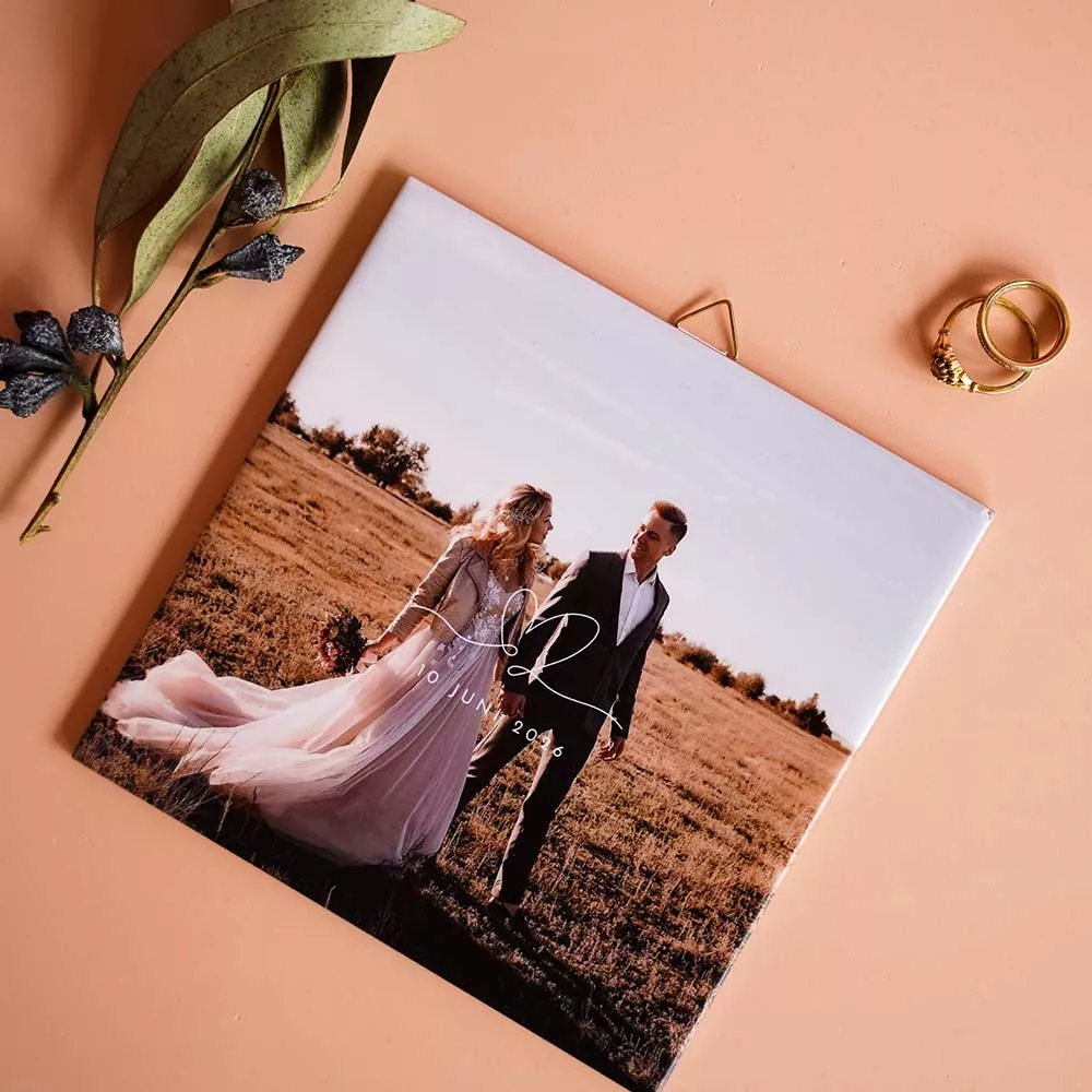 Gepersonaliseerde wanddecoratie met foto